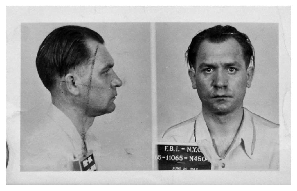 Nazi saboteur Thiel mugshot: 1942