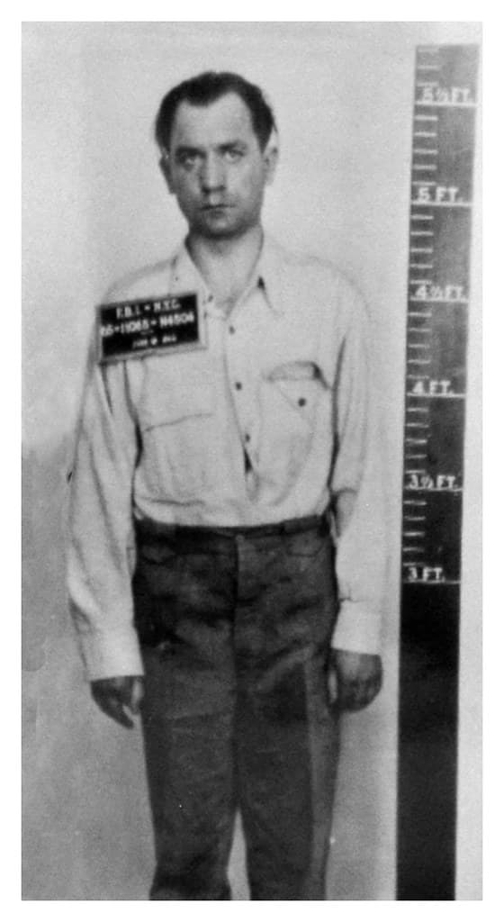 Nazi saboteur Thiel after his arrest: 1942