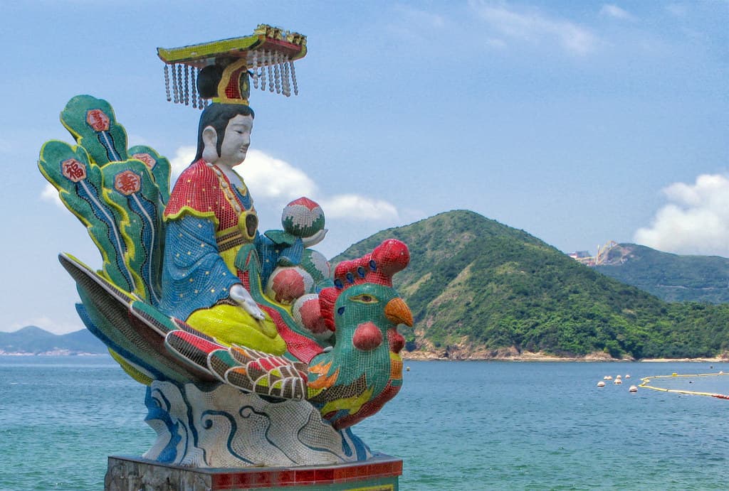 Tin Hau, Empress of Heaven, at Kwan Yam Shrine, Hong Kong