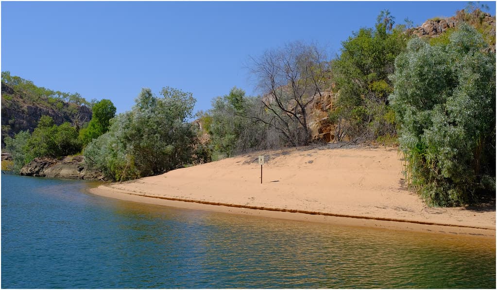 Freshwater crocodile nesting beach - Katherine Gorge, Nitmiluk National Park, Northern Territory, Australia