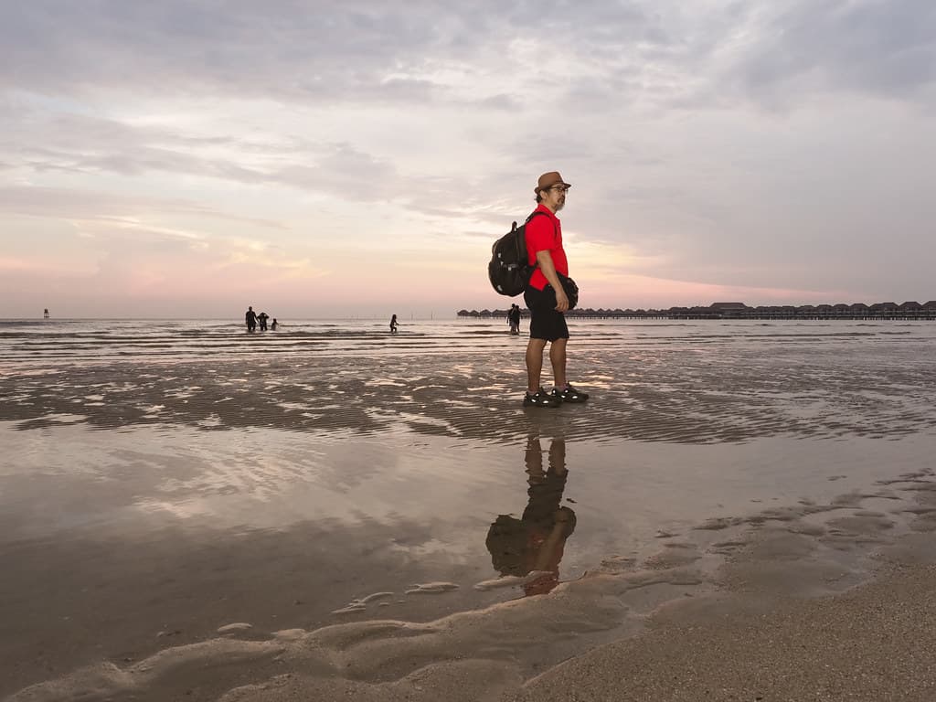 Relaxing at Bagan Lang Beach.2