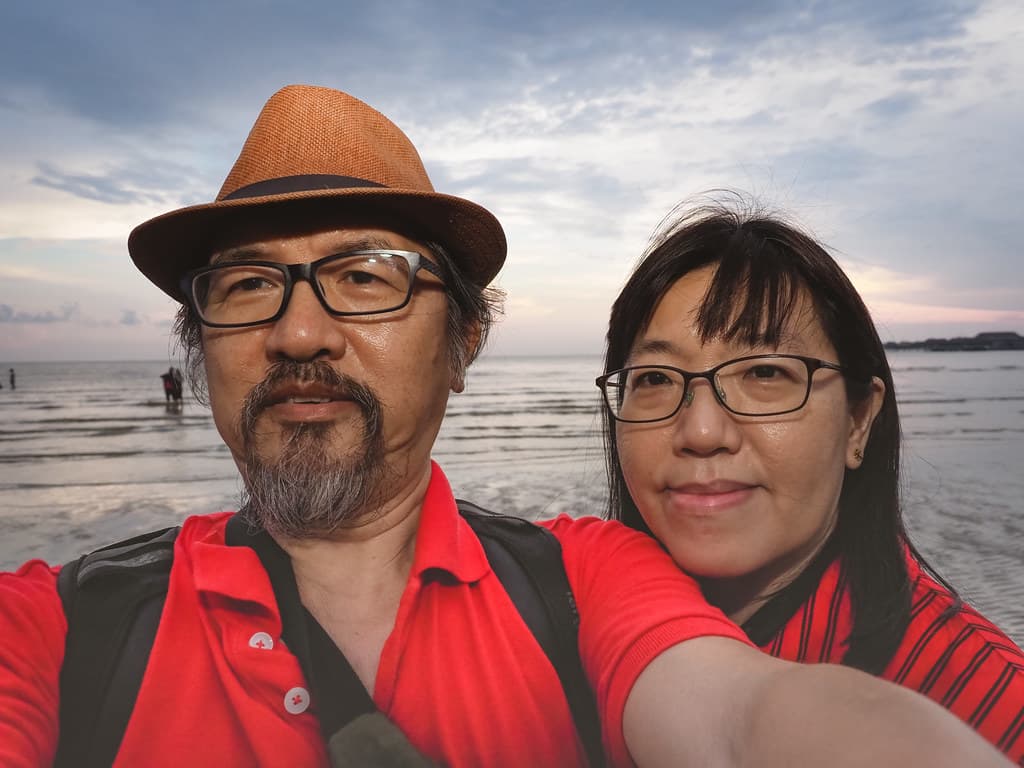 Relaxing at Bagan Lang Beach.1