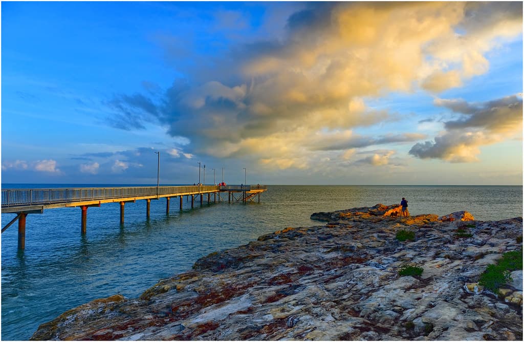 Dawn light at the jetty - Nightcliff, Darwin Harbour, NT, Australia