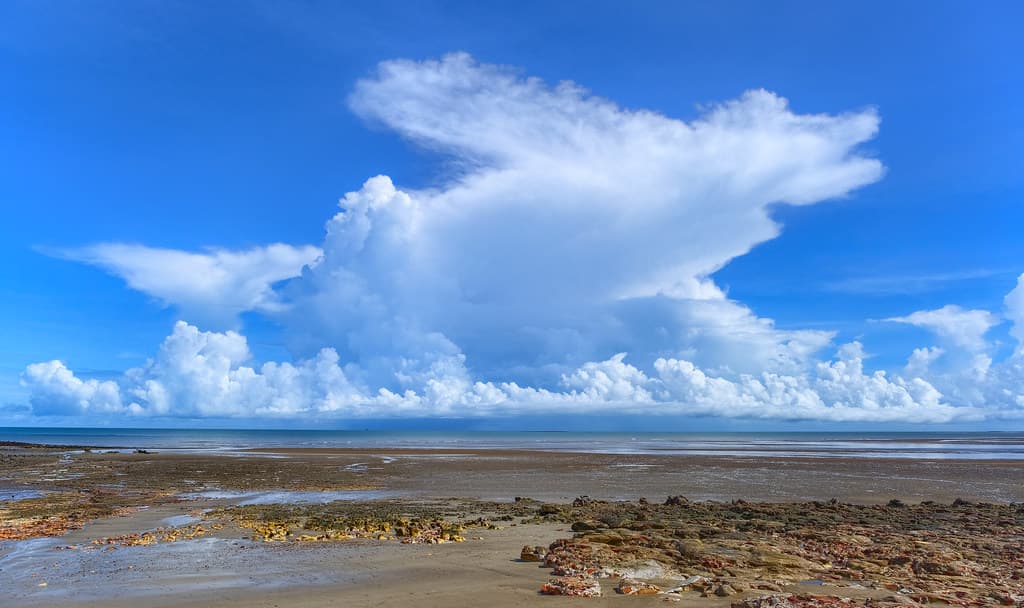 Another iteration of Hector the Convector  (see below information) - as seen from Nightcliff Beach, Darwin Harbour, NT, Australia (15 Dec 2020)