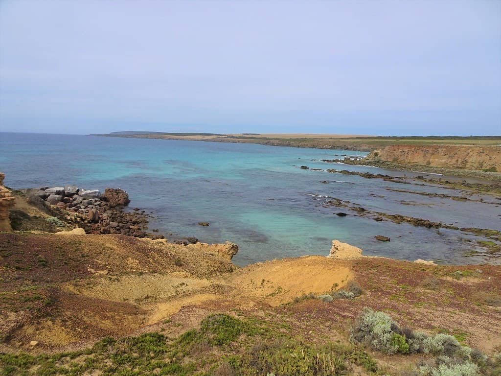 Sleaford Bay looking towards Fishery Bay. Eyre Peninsula.