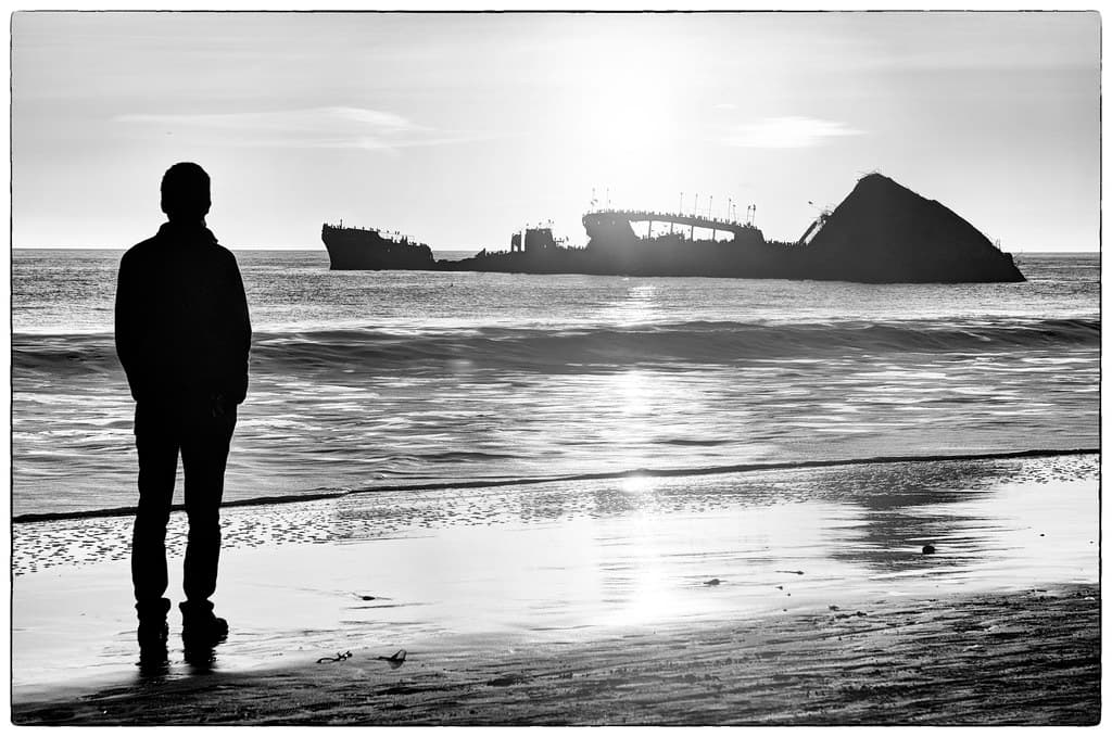 Grounded at the California coast