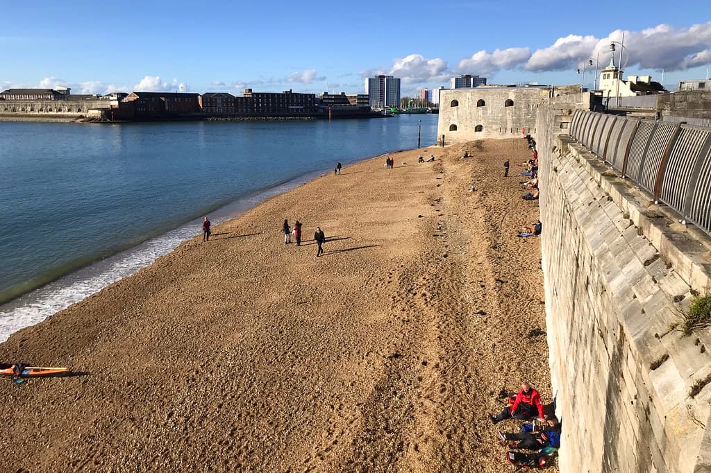 Puckpool Beach — photo by Southsea_Matt