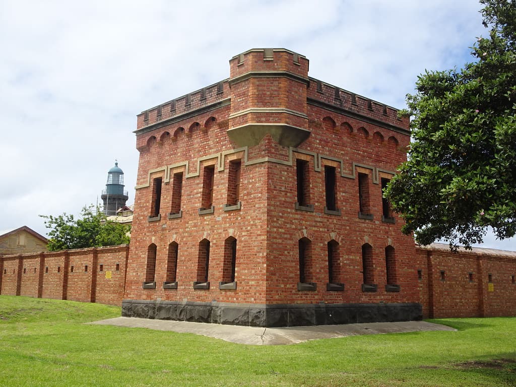 Queenscliffe at the entrance to Port Phillip Bay. The defensive fort built between 1863 and 1867. Now a miiltiary history museum.