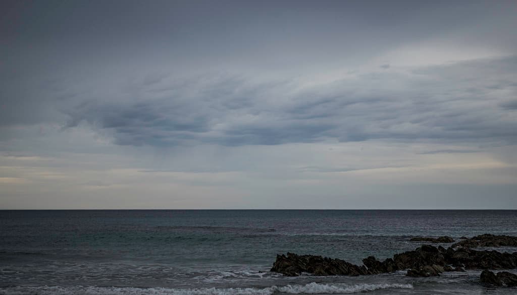 Close of the day looking out over Bass Strait, Sisters Beach, Tasmania