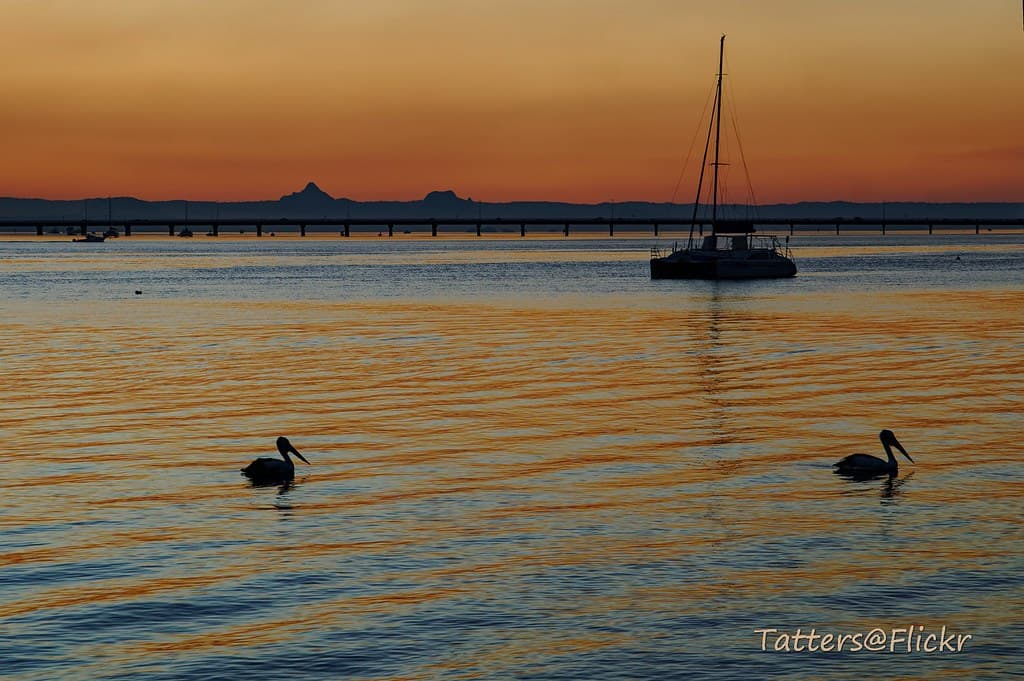 Bribie island sunset