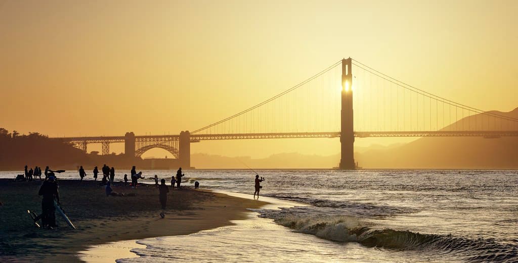 A golden Golden Gate