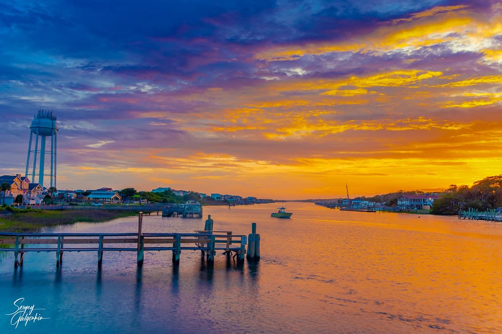 Dusk at Holden Beach, NC