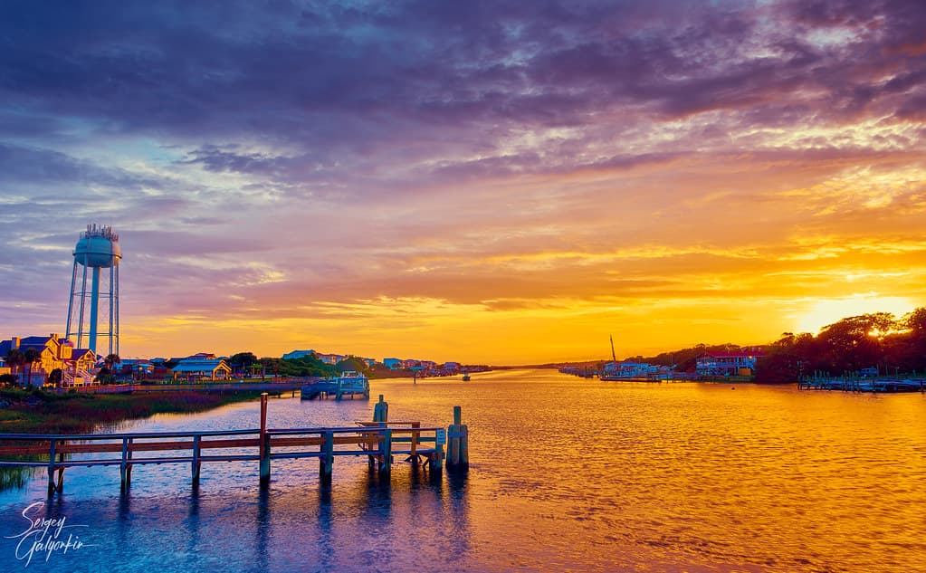 Dusk at Holden Beach, NC