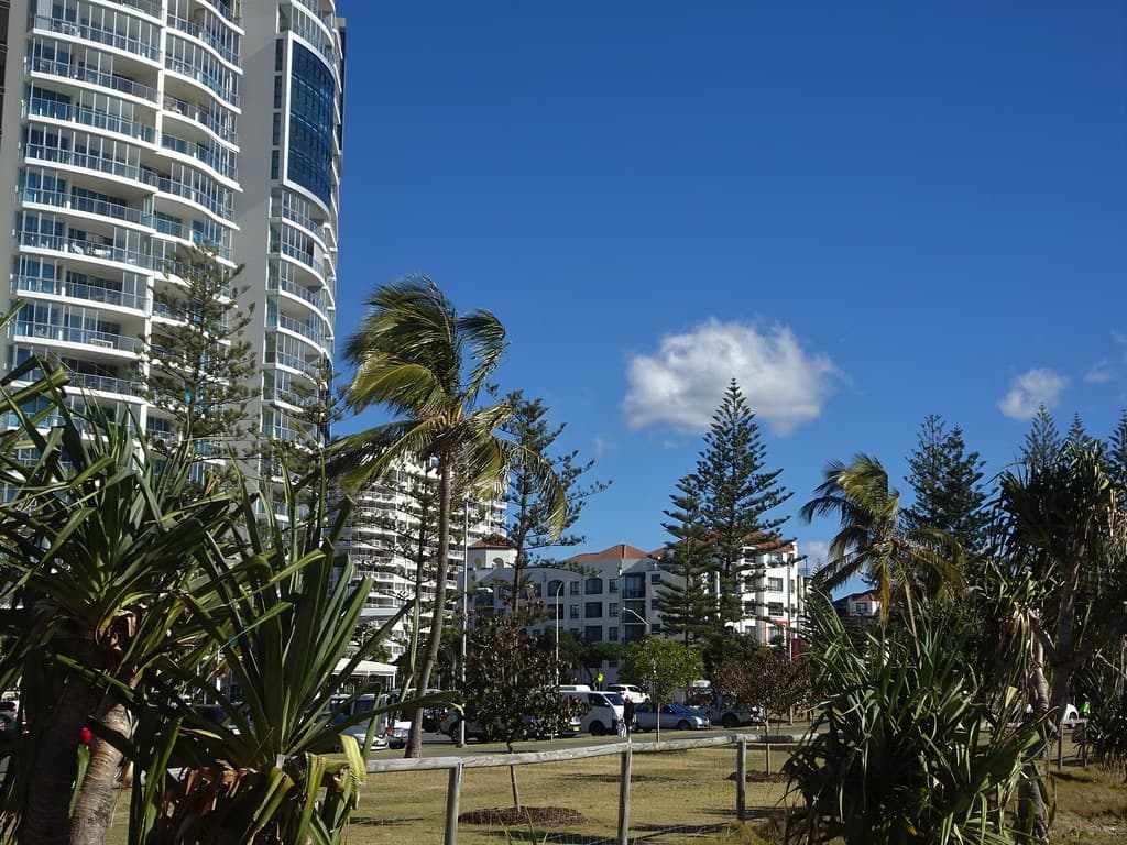 Coolangatta.  Apartments along the esplanade.