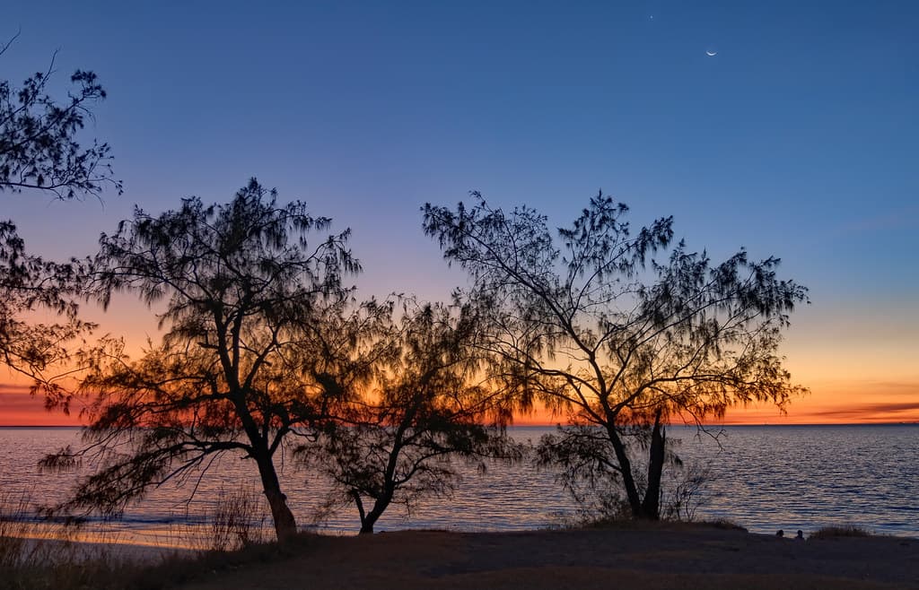 Peace at twilight - Casuarina Beach, Darwin Harbour, Northern Territory, Australia