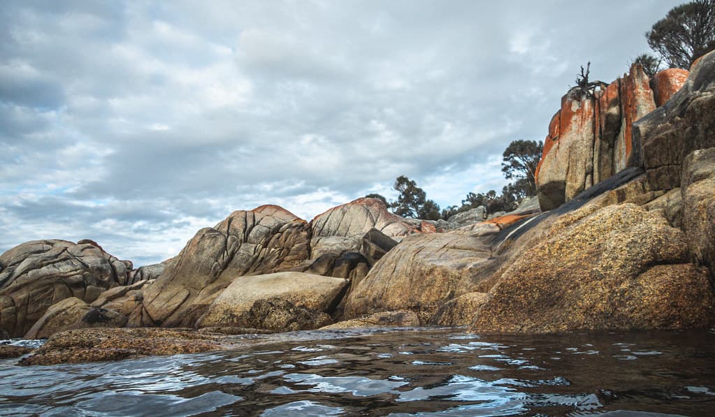 The view from Mermaid Pool, Sloop Reef, Bay of Fires, Tasmania