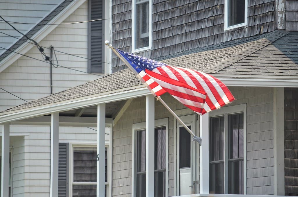 Flag At The Cottage