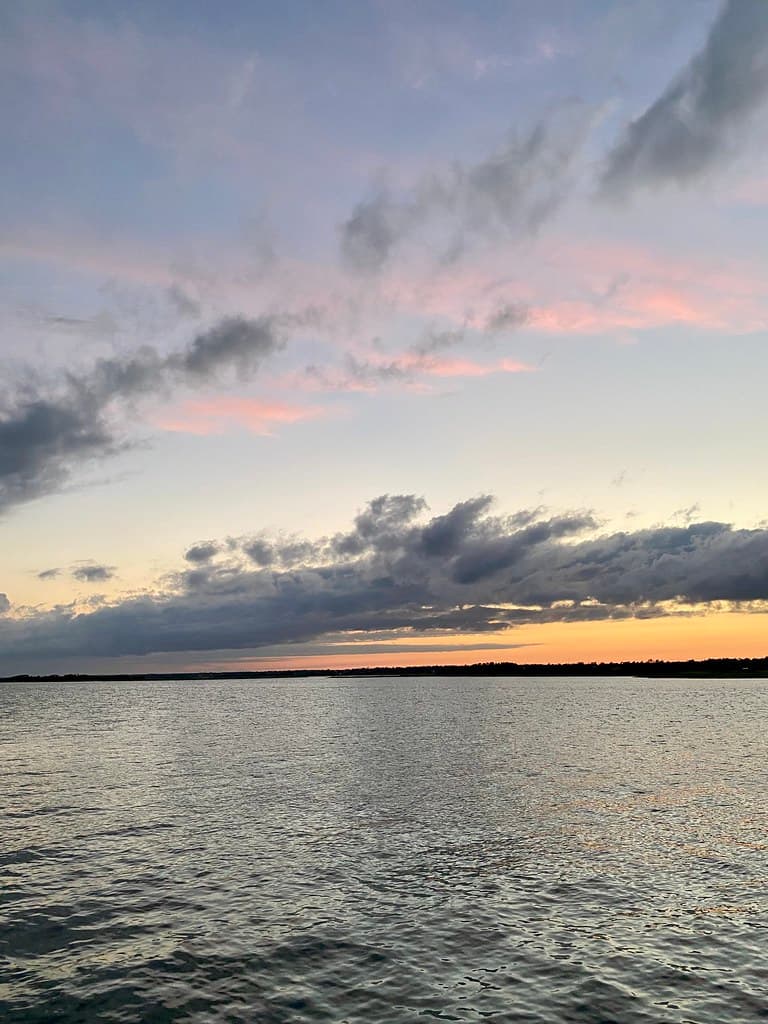 Sunset over the Sound