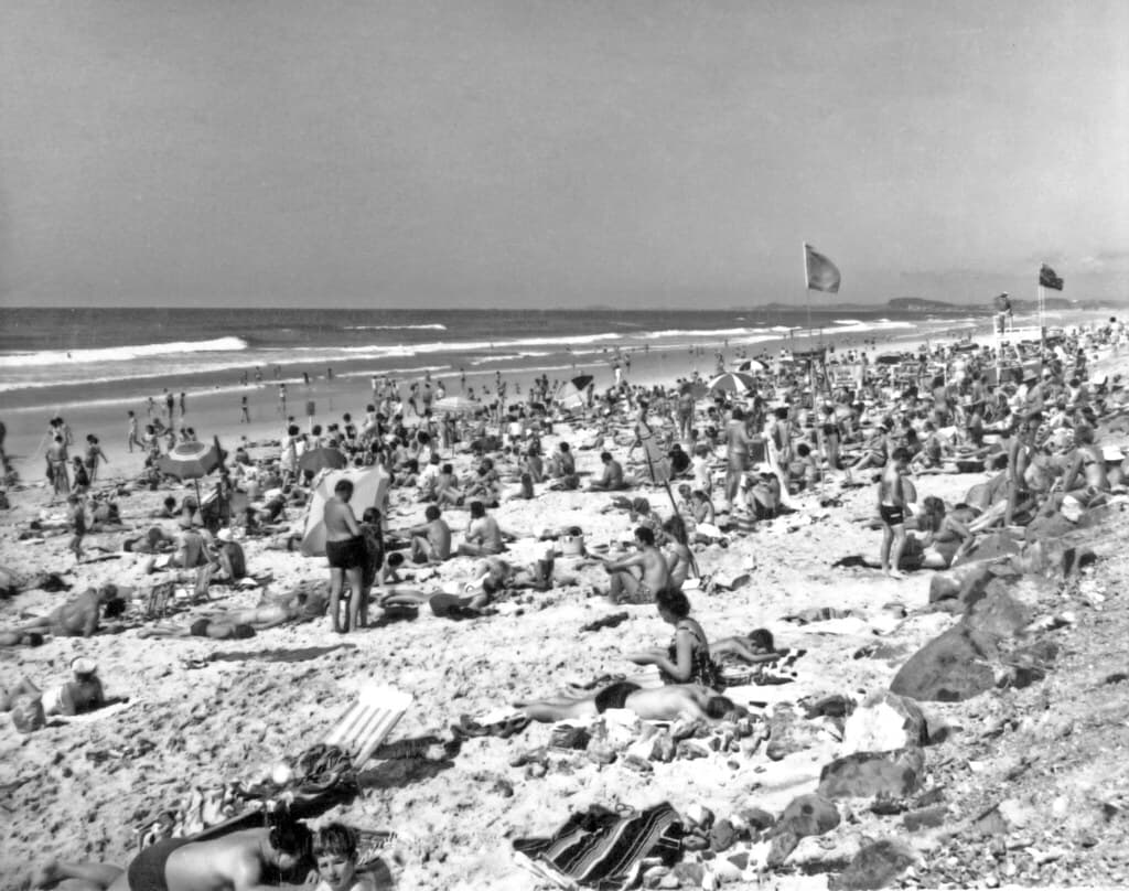 Surfers Paradise Beach, 1969