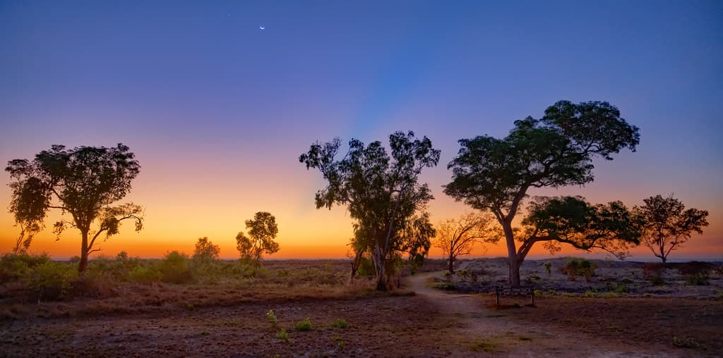 Smoky twilight - Casuarina Beach track, Darwin Harbour, NT, Australia