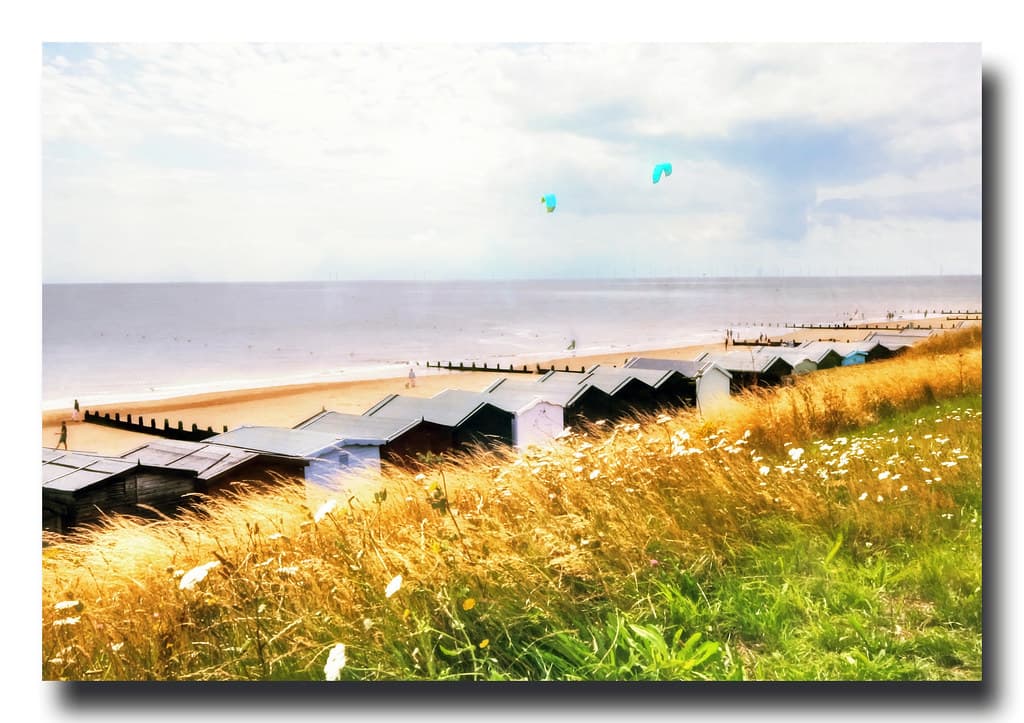 Impression of the beach, Frinton-on-Sea, Essex.