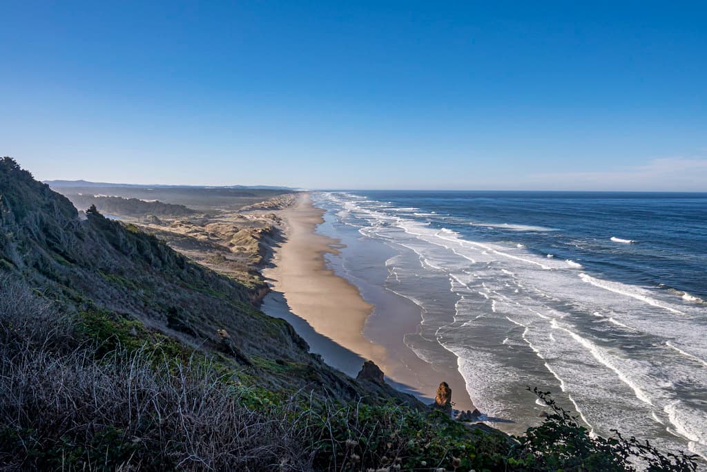Sand dunes near Heceta Beach on coast of OR-01 9-21-21
