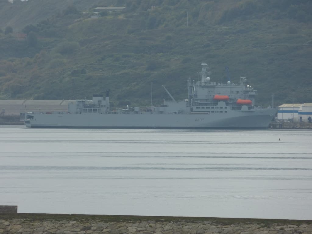 Nothe Fort, Weymouth - Portland Harbour - Royal Navy ship A135