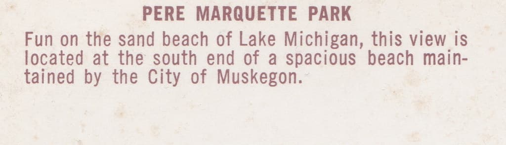 CEN Muskegon MI 1960s Lucky Lifeguards Checking Out the Chicks LOTS OF BEACH BABES and Family FUN to be had at the Pere Marquette Park Beach on Lake Michigan in Muskegon County-