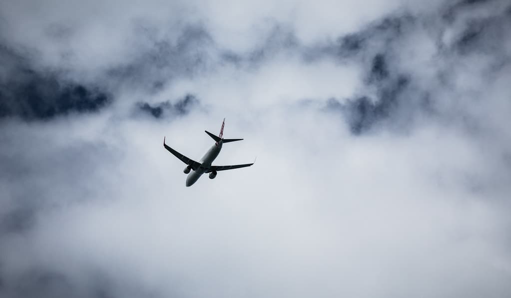 Leaving on a jet plane, Seven Mile Beach, Tasmania