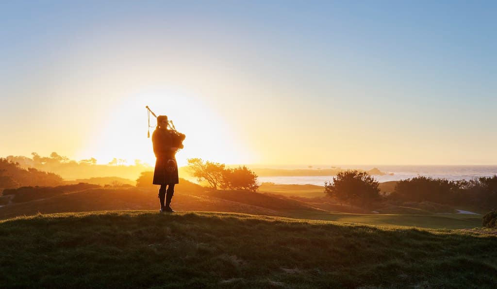 A Scottish moment at the California coast