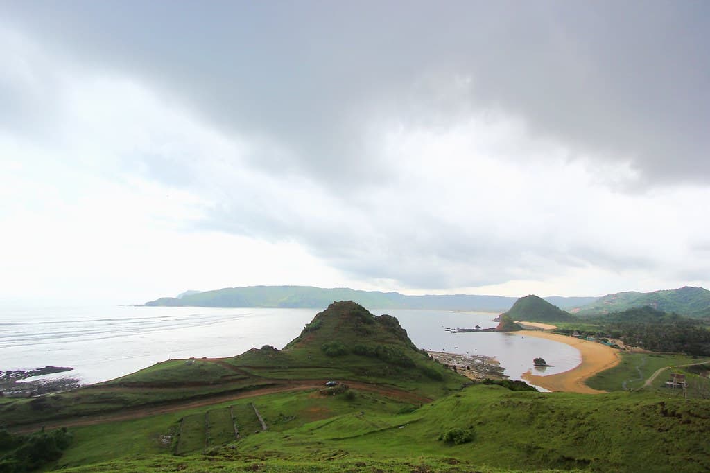 View of Mawun beach from Mawun hill Lombok