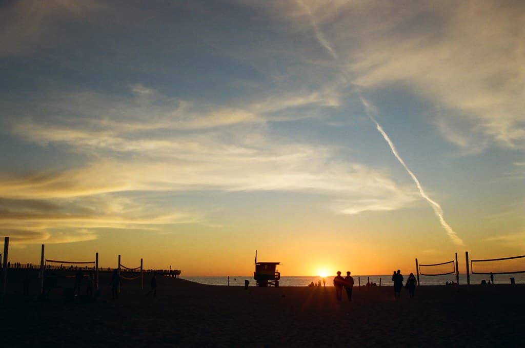 hermosa beach sunset