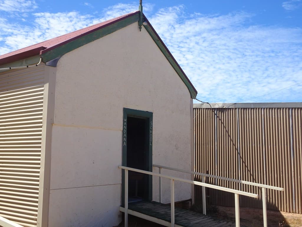 Ceduna. The Wandana School room in the Ceduna National Trust Museum grounds. Wandana is north of Ceduna. School opened in 1913 and closed in 1932.