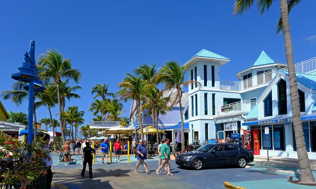 Beach Town in a Sunny Day