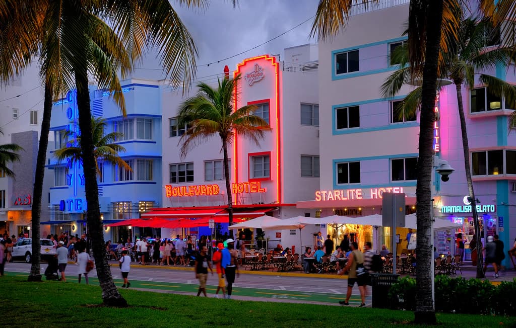 South Beach Night Scene