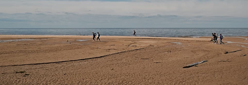 On a sunny day at the Beach
