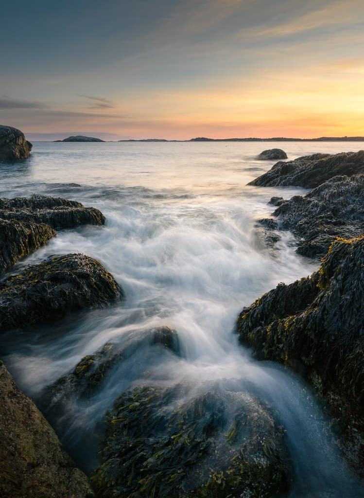 Waves at Sunset