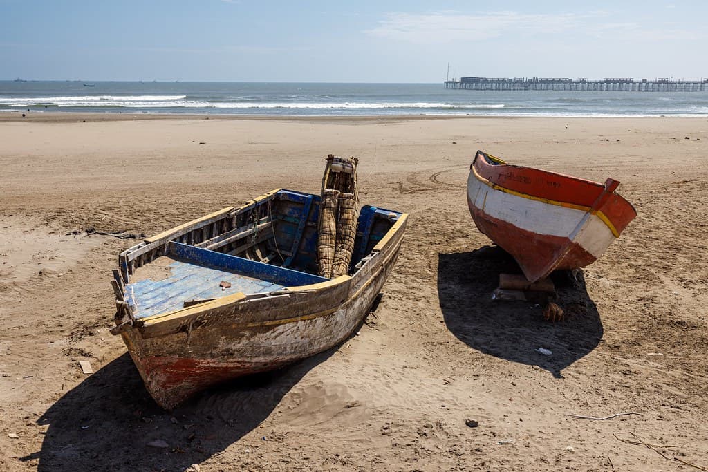 At the beach of Pimentel, Chiclayo, Peru