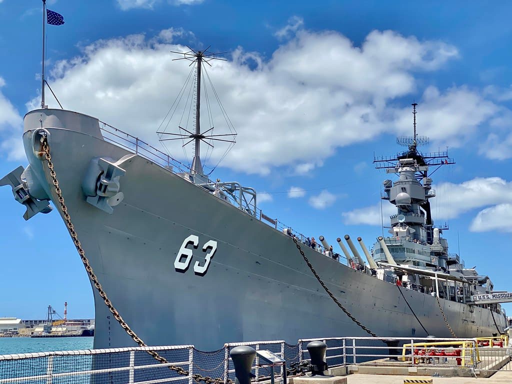 Battleship USS Missouri Memorial, Pearl Harbor, Honolulu, HI