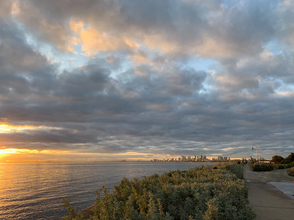 Sunset over the Bay