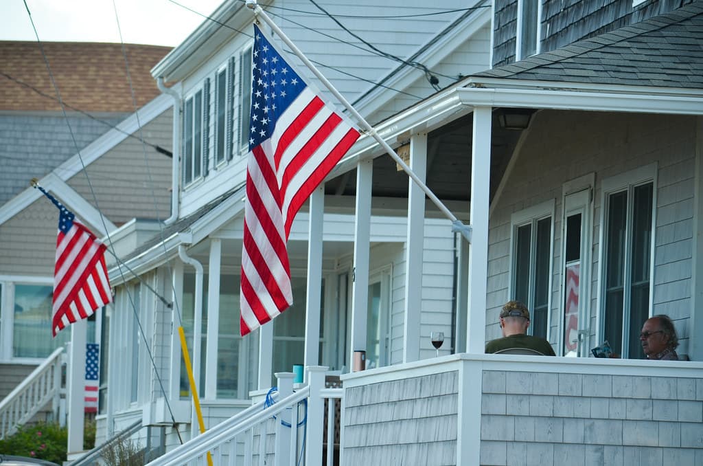 Flags At The Beach