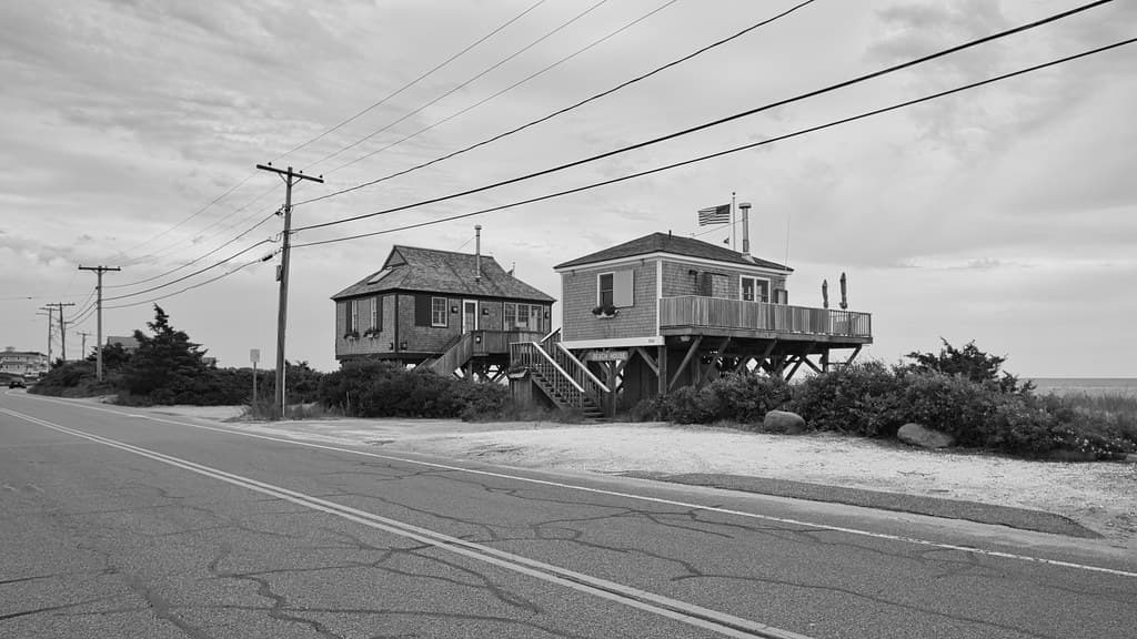 Beach houses on Surf Drive
