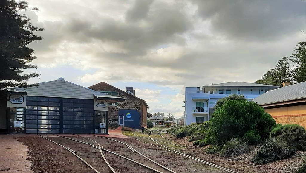 Victor Harbor. A Cockle train in the Victor Harbor railway station waiting to depart for Goolwa.