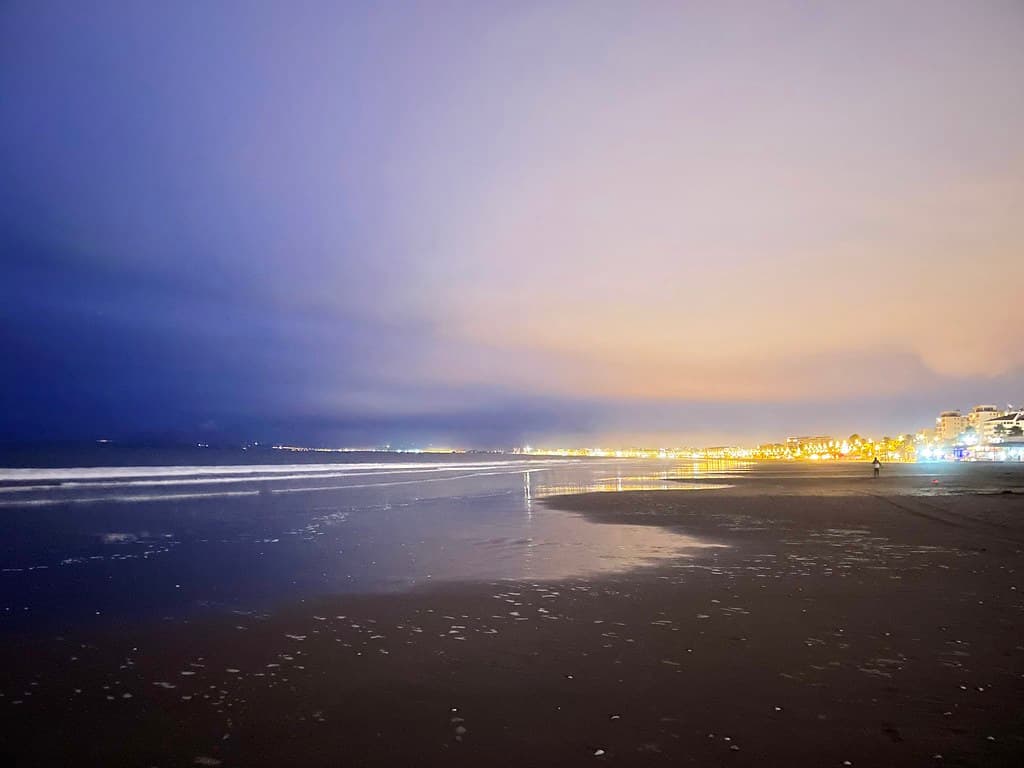 Atardecer en la playa