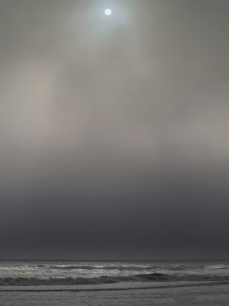 Morning mist on the beach