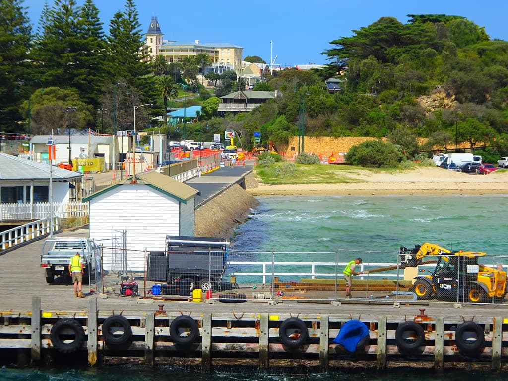 Sorrento on the Mornington Peninsula. The dock where the Queenscliffe to Sorrento ferry docks.