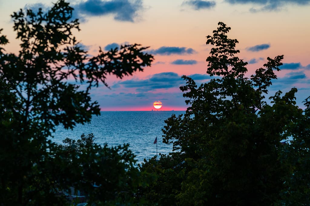 Lake Michigan Sunset - Indiana Dunes State Park