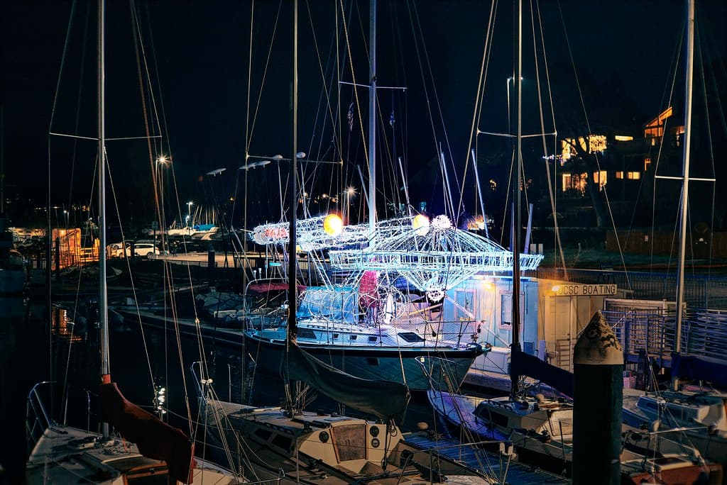 USS Enterprise at the yacht harbor
