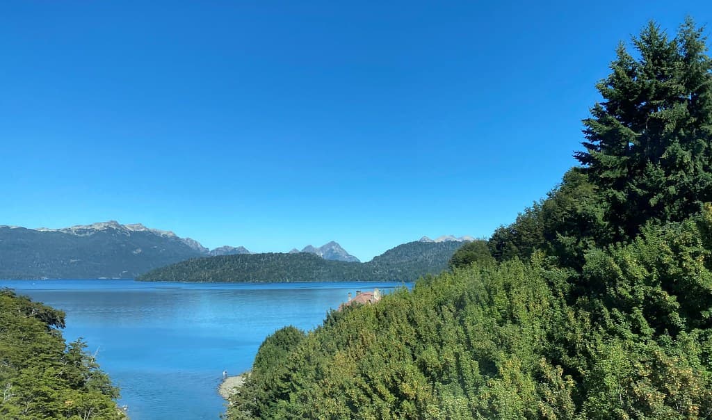 Lago Correntoso at 830 m (2,723 ft) MSL, the Road of the Seven Lakes, Argentina.