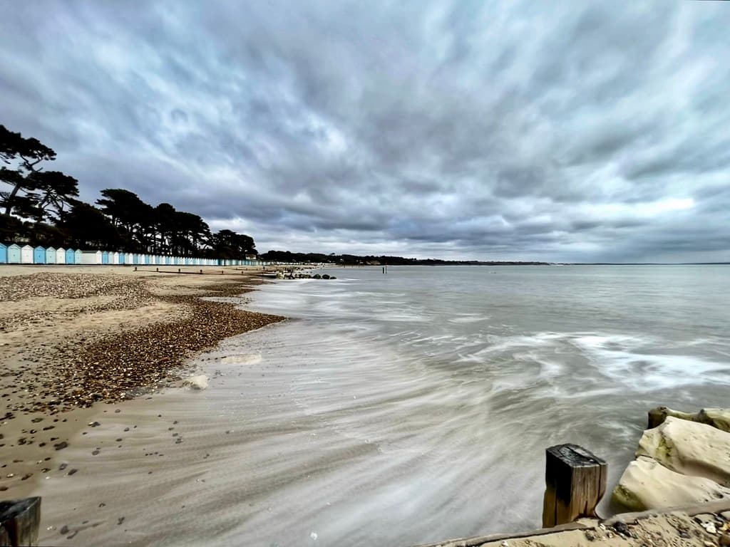 Avon Beach in winter